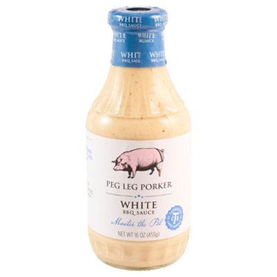 Peg Leg Porker White Sauce 16 Oz - 16 OZ - Image 1