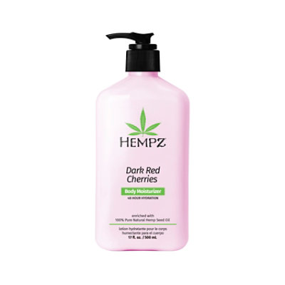Hempz Dark Red Cherries Herbal Body Moisturizer 17 Oz - 17 FZ - Image 1