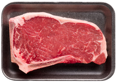 Beef Top Loin Ny Strip Steak Bone In - LB - Image 1