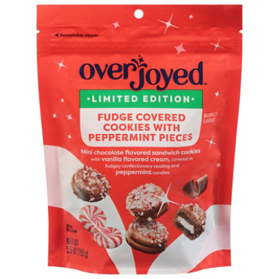 Overjoyed Cookies Fudge Dipped Peppermint Pieces 5.5 Oz - 5.5 OZ