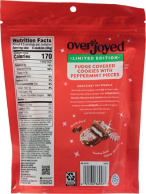 Overjoyed Cookies Fudge Dipped Peppermint Pieces 5.5 Oz - 5.5 OZ - Image 5