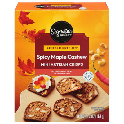Signature Select Crisps Mini Spicy Maple Cashew 5.3oz - 5.3 OZ - Image 1