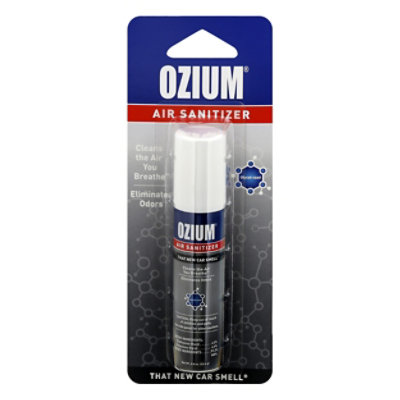 Ozium Auto Air Freshener Spray New Car Scent .08 Fl Oz - .08 FZ - Image 1