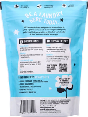 Mollys Suds Powder Laundry Peppermint 70 Loads - 47 OZ - Image 4