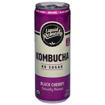 Liquid Remedy Kombucha Black Cherry 12fz - 12 FZ - Image 2