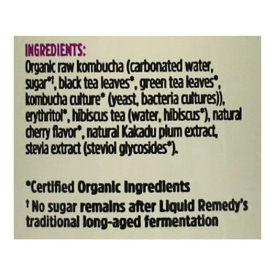 Liquid Remedy Kombucha Black Cherry 12fz - 12 FZ - Image 4