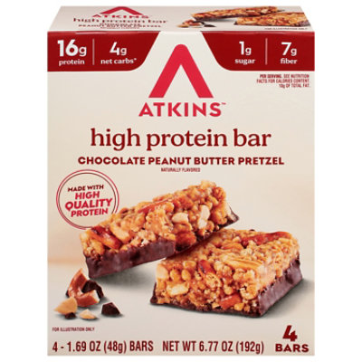 Atkins Chclte Peanut Butter Pretzel Bar - 6.77 OZ - Image 1