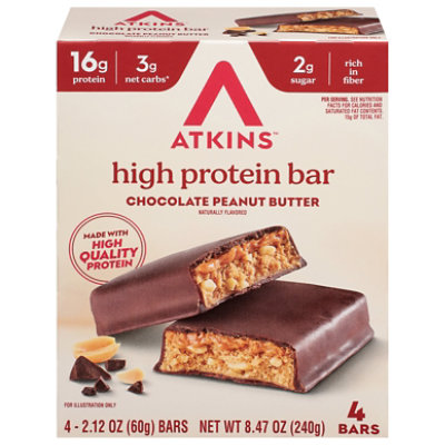 Atkins High Protein Choc Pnt Butter - 4-2.12OZ - Image 2