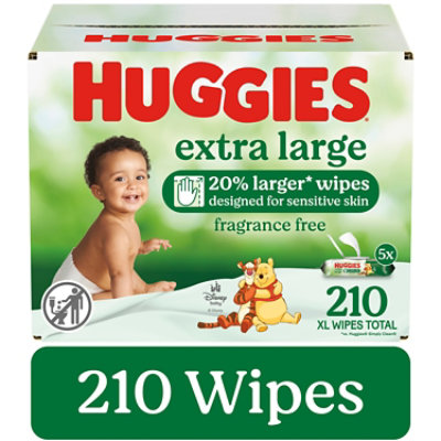 Huggies Xl Sensitive Babywipe Rgd Flptp 21 - 210 CT - Image 1