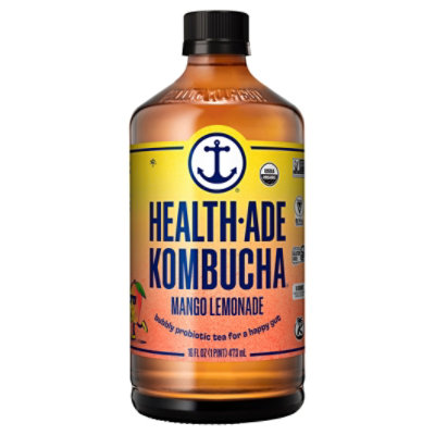 Health Ade Mango Lemonade Kombucha 16fz - 16 FZ - Image 1