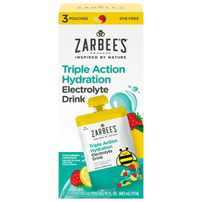 Zarbees Triple Action Hydration, Strawberry Lemonade 3ct - 15 FZ - Image 1