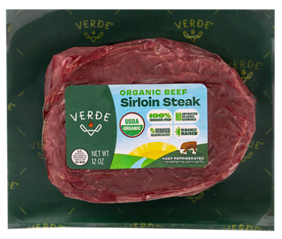 Verde Farms Organic Grass Fed Sirloin Steak 12 Oz - 12 OZ - Image 1