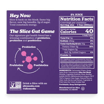 Slice Grape Healthy Soda - 4-12 FZ - Image 4