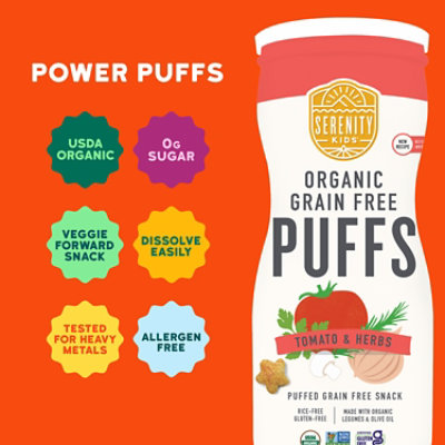 Serenity Kids Tomato Herb Grain Free Puffs 1.5 Oz - 1.5 OZ - Image 2