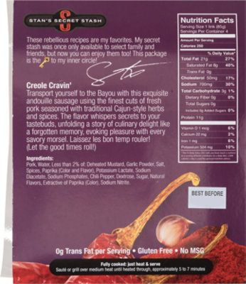 Stans Secret Stash Creole Cravin Sausage 12 Oz - 12 OZ - Image 5