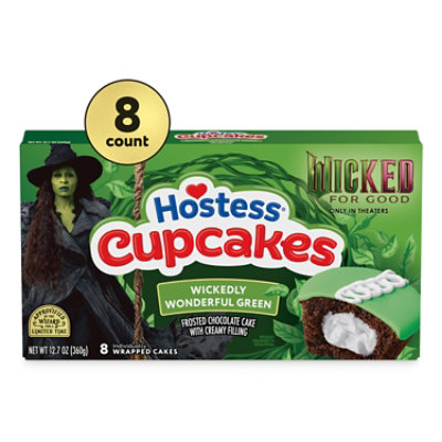 Hostess Wicked Elphaba Choc Cupcake Mp 12.7oz - 12.7 OZ - Image 1