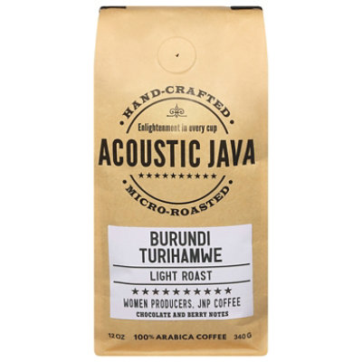 Acoustic Java Burundi Turihamwe Whole Bean - 12 OZ - Image 2