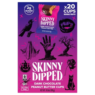 Skinnydipped Cup Peanut Butter Dark Chocolate Halloween 20pc - 10.58 OZ - Image 1
