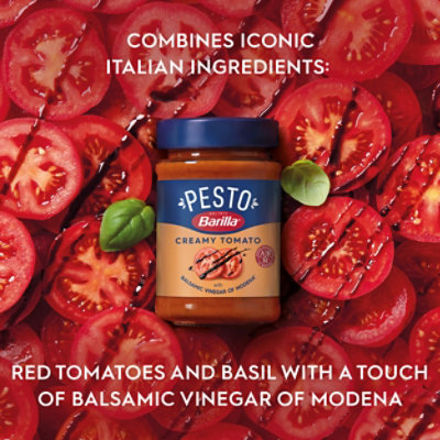 Barilla Pesto Creamy Tomato Sauce 185g Jar - 6.5 OZ - Image 3