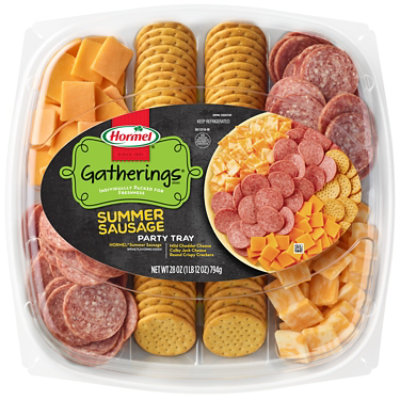 Hormel Summer Sausage & Cheese Gathering Tray - 28 OZ - Image 1