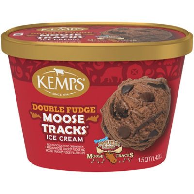 Kemps Double Fudge Moose Tracks Ice Cream - 48 Oz - Image 1