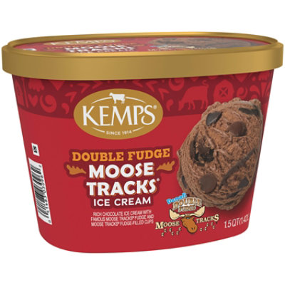 Kemps Double Fudge Moose Tracks Ice Cream - 48 Oz - Image 4
