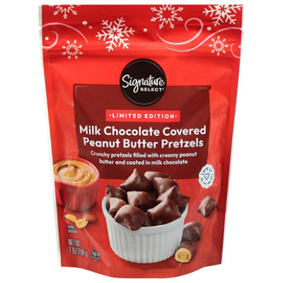 Signature Select Pretzel Milk Chocolate Peanut Butter Filled 7oz - 7 OZ