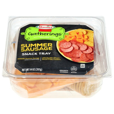 Hormel Summer Sausage & Cheese Snack Tray - 14 OZ - Image 1