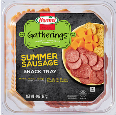 Hormel Summer Sausage & Cheese Snack Tray - 14 OZ - Image 1