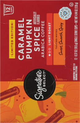 Signature Select Caramel Pumpkin Spice Coffee Pods 12 Ct - 12 CT - Image 4