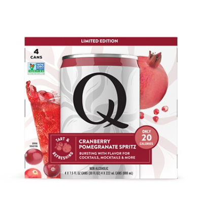 Q Mixers Cranberry Pomegranate 4-7.5fz - 4-7.5 FZ - Image 1