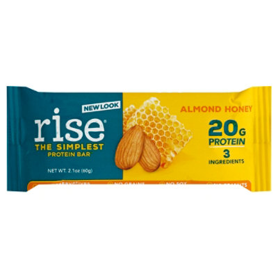 Rise Protein Bar Almond Honey Gluten Free - 2.1 OZ - Image 1
