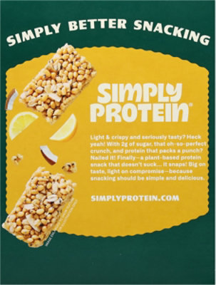 Simplyprotein Bar Snack Lemon Coco 4pk - 5.64 OZ - Image 5
