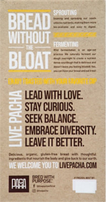 Pacha Sprouted Buckwheat Bread Original Organic - 22 OZ - Image 6