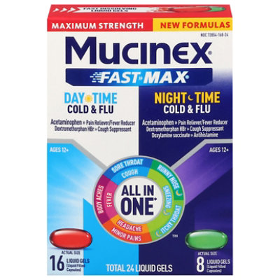 Mcnx Fast Max Liq Gels Day Night Cold & Flu - 24 CT - Image 1