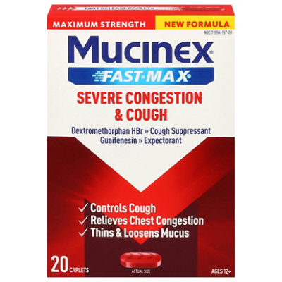 Mcnx Fast Max Severe Congestion & Cough 20ct - 20 CT - Image 2