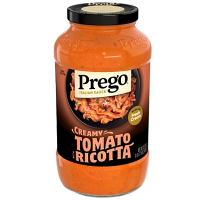 Prego Creamy Tomato Pasta Sauce With Ricotta Cheese, 24 Oz - 23.75OZ