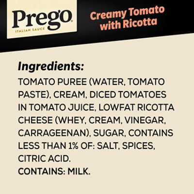 Prego Creamy Tomato Pasta Sauce With Ricotta Cheese, 24 Oz - 23.75OZ - Image 4