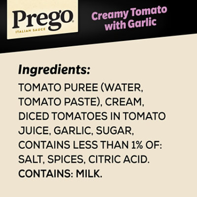 Prego Creamy Tomato Pasta Sauce With Garlic, 24 Oz - 23.75 OZ - Image 4
