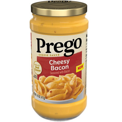 Prego Cheesy Bacon Cheddar Cheese Sauce, 14.5 Oz - 14.5 OZ