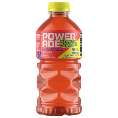 Powerade Xtra Sour Peach Pucker 28fz - 28 FZ - Image 2