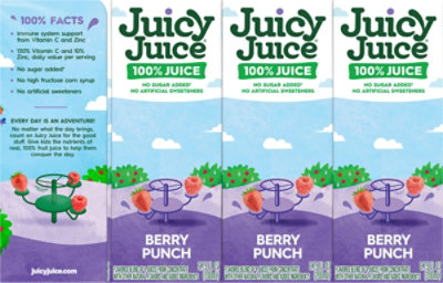 Juicy Juice Immune System Support Berry Punch 8/6.75oz - 100% Juice - 54 FZ - Image 5