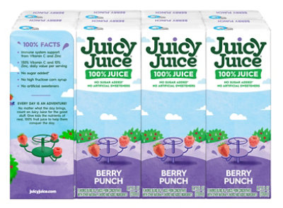 Juicy Juice Immune System Support Berry Punch 8/6.75oz - 100% Juice - 54 FZ - Image 5