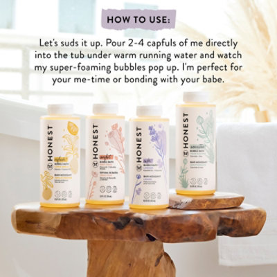 The Honest Company Bubble Bath Sweet Cream Comfort - 12 Fl. Oz. - Image 5