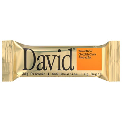 David Protein Bar Peanut Butter Chocolate Chunk - 2.05 OZ - Image 1