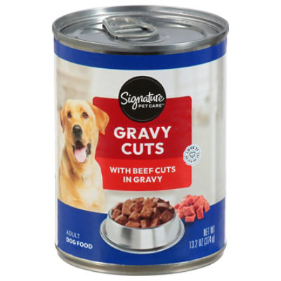 Signature Pet Care Dog Food Beef Cuts With Gravy 13.2 Oz - 13.2 OZ - Image 1