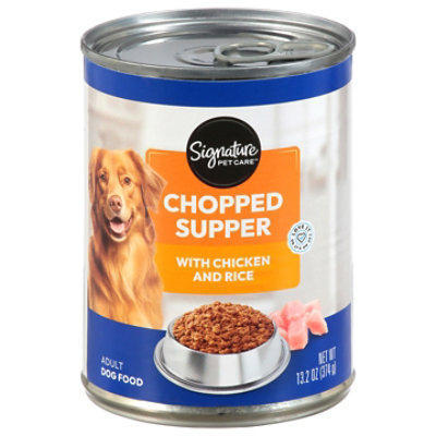 Signature Pet Care Dog Food Chopped With Chicken And Rice 13.2 Oz - 13.2 OZ - Image 1