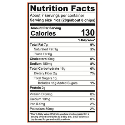 Zacks Mighty Tortilla Chips Nacho 7.5oz - 7.5 OZ - Image 3