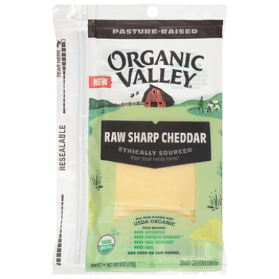 Organic Valley Chs,og2,raw Shrp Ched,slc 6oz - 6 OZ - Image 2
