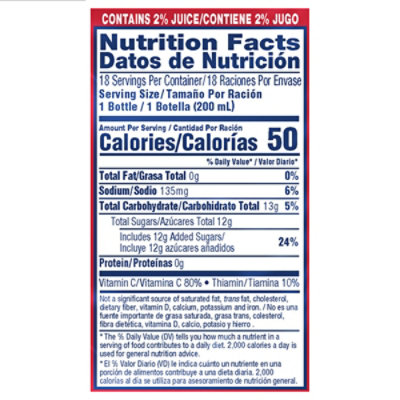 SunnyD Fruit Punch Juice Drink -18 Count 6.75 Fl Oz Bottles - Image 1